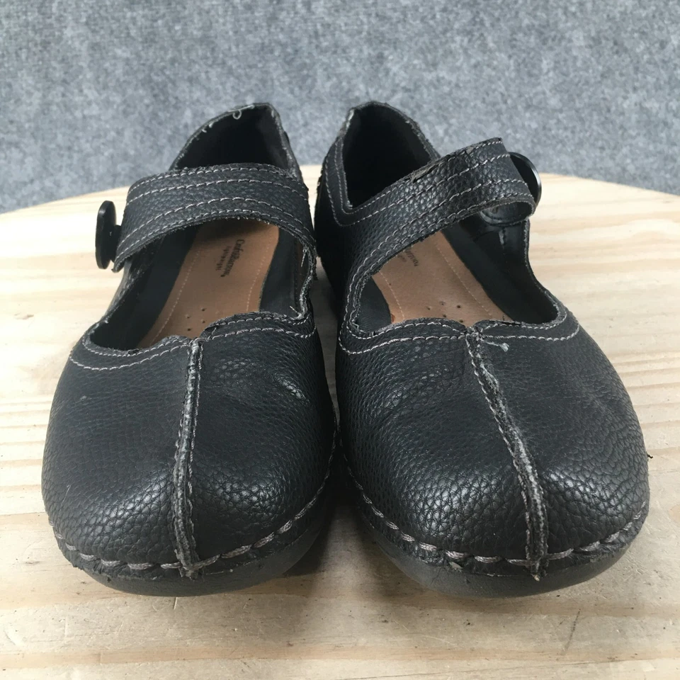 Zapatos Croft & Barrow para mujer 8 M Margo Mary Jane negros imitación cuero cómodos bajos Foto 4 de 4