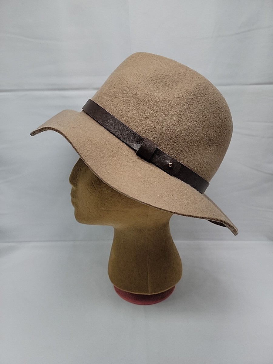 Womens H&M Brown 100% Wool Bucket Hat Size Med