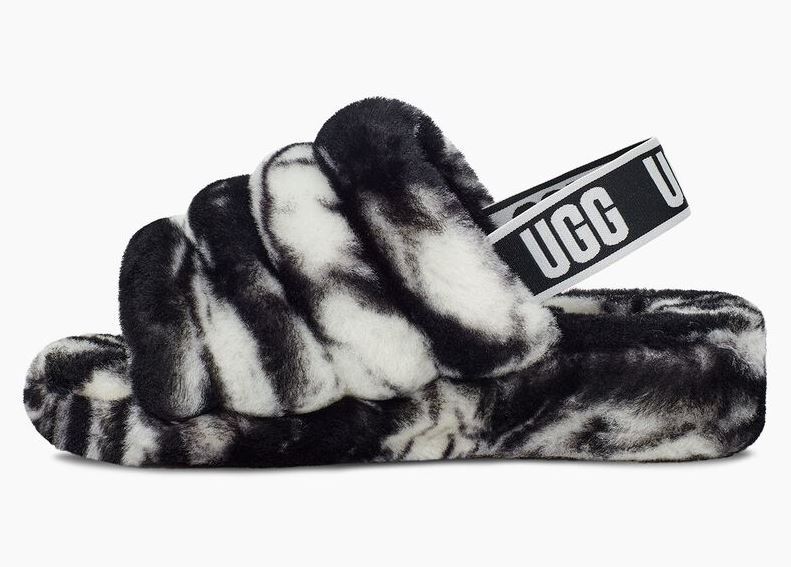 UGG Women's Fluff Yeah Slide Marble Slipper - 1122554 - Picture 4 of 12