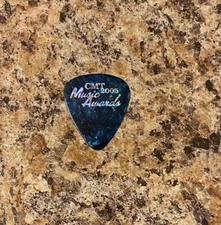 CMT 2005 Country Music Awards 100% Authentic Promo Guitar Pick Blue Marble