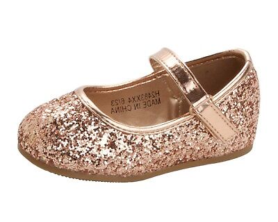 rose gold sequin flats