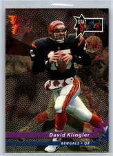 1993 Wild Card David Klingler Stat Smashers Gold Parallel Bengals #CSS-97