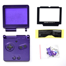 GBA SP Game Boy Advance SP Replacement Housing Shell Screen Lens PURPLE 