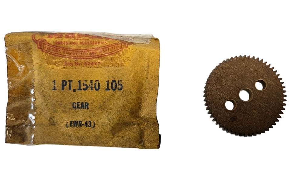 1951-1954 DeSoto Chrysler Dodge Plymouth Royal Wiper Motor Gear 1540105 NOS. - Image 2 of 4