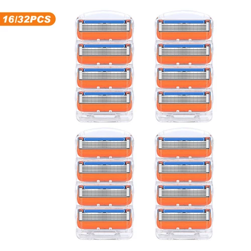 Cartuchos de cuchillas de afeitar Gillette Fusion 5 Power 16x 32x nuevos actualización sellados - Imagen 10 de 17