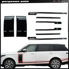Door Side Body Fender Vent Molding Trim Strip Kit For LWB long Range Rover 13-22