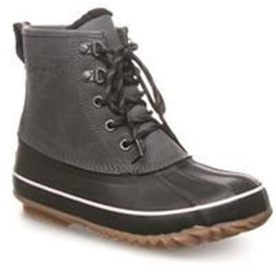 Womens BEARPAW Estelle Black Waterproof Insulated Duck BOOTS Size