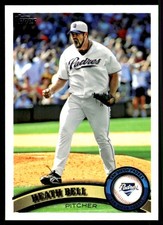Heath Bell 2011 Topps #178 San Diego Padres MLB READ FREE SHIPPING AutographDen