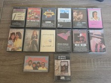 Mixed Lot Of 14 Vintage Cassette Tapes, 40s, 50  s 60  s 70's Soft Classic Rock