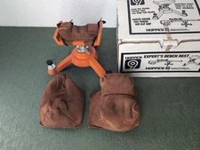 Vintage HOPPE'S Expert Bench Rest + Brown Suede Bags