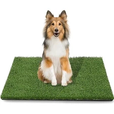 43.5 x 29.8 inches Fake Grass Pee for Dogs Artificial Grass Rug Pad for Puppy...