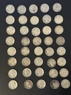 Roll of 40 Washington Quarters 90% Silver Coins $10 Face Value Mixed Dates