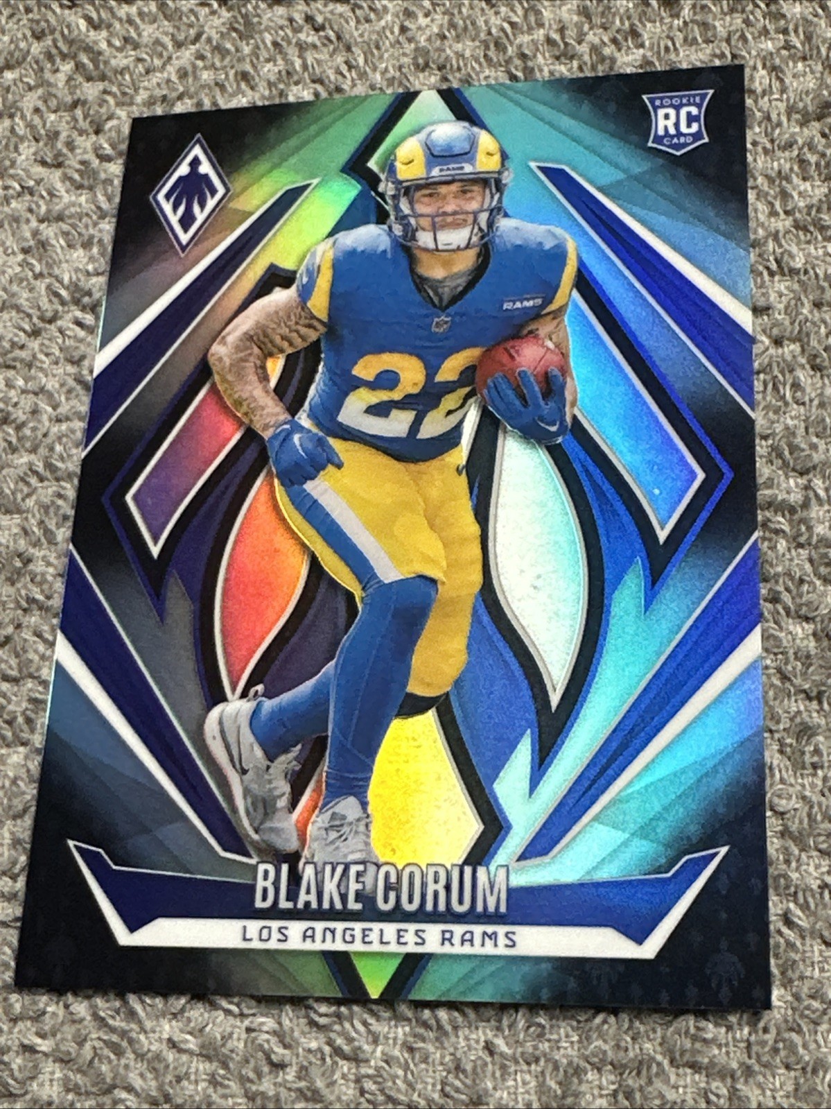 2024 🔥2️⃣1️⃣🔥Panini Phoenix - /72 Rookies Blake Corum #158 (RC)