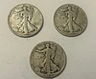 Walking Liberty Silver Half Dollars 1918-1935 — Lot of 3 — 90% Silver
