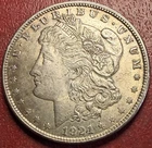 1921 Morgan Silver Dollar. High Grade. Toning. Free Shipping