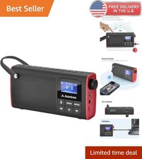 Portable FM Radio with Bluetooth Speaker SD Card MP3 - Rechargeable Display