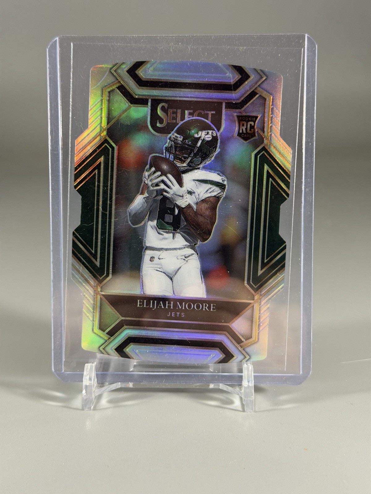 2021 Panini Select - Club Level Elijah Moore #256 Silver Prizm (RC)