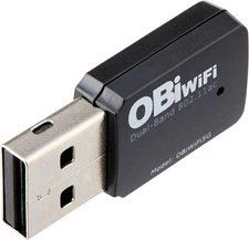 Obihai OBiWiFi5G 2.4/5GHz Wireless 802.11AC Adapter for OBi200, OBi202, Black 