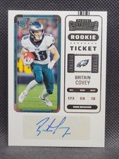 2022 Contenders ~ BRITAIN COVEY ~ Rookie Ticket RC Auto #280 ~ Eagles
