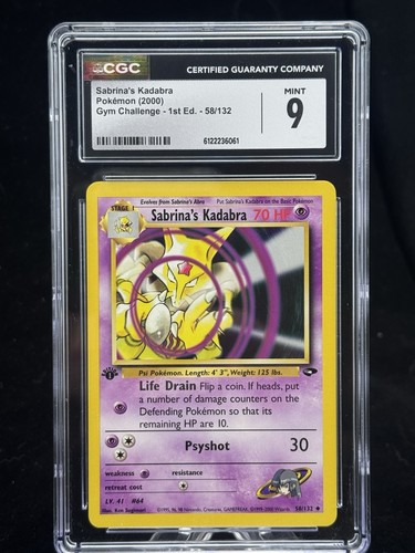 Sabrina's Kadabra (1st Edition) graded CGC 9 for sale on eBay