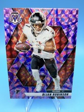 2025 Panini Mosaic #166 Bijan Robinson Mosaic Reactive Purple