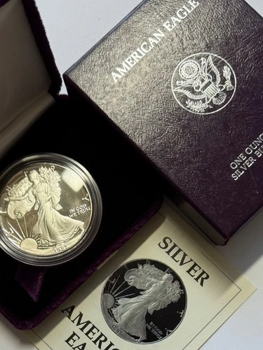 1987-S American Silver Eagle, Proof, NR