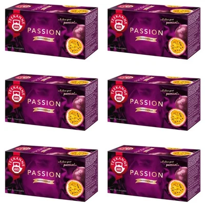 TEEKANNE - Passion - Früchtetees mit Maracuja&Pfirsichgeschmack - 6x20 Teebeutel - Bild 1 von 4
