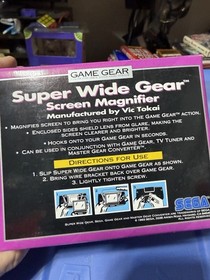 Sega Game Gear Super Wide Gear Screen Magnifier CIB Vic Tokai OEM
