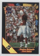 1991 Wild Card Draft 5 Stripe Stanley Richard s #94 Rookie RC f7f. rookie card picture