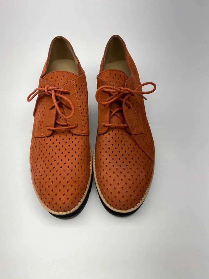 Plataforma de gamuza con cordones Eileen Fisher Herringbone para mujer Oxford cómoda talla 11 Foto 2 de 4