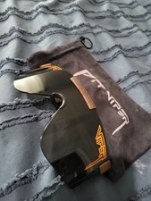Pit Viper Shield Cycling Sunglasses Black Lens Brown Plastic Frame Unisex