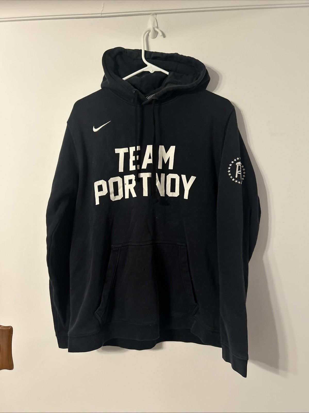 Nike Barstool Sports Hoodie Mens Large Black Sweatshirt Team Dave Portnoy GUC thumbnail 6