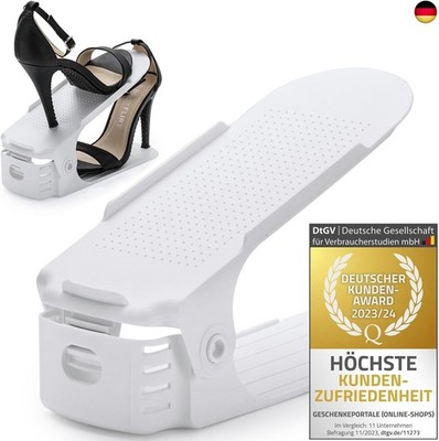 GOODS+GADGETS Schuhstapler - 1 Paar (2 Stück) Schuhorganizer für 50% mehr Platz 