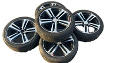 2015 PEUGEOT 208 SET OF ALLOY WHEELS & TYRES 205/45R17 2013-2019 P/N 98124407XY