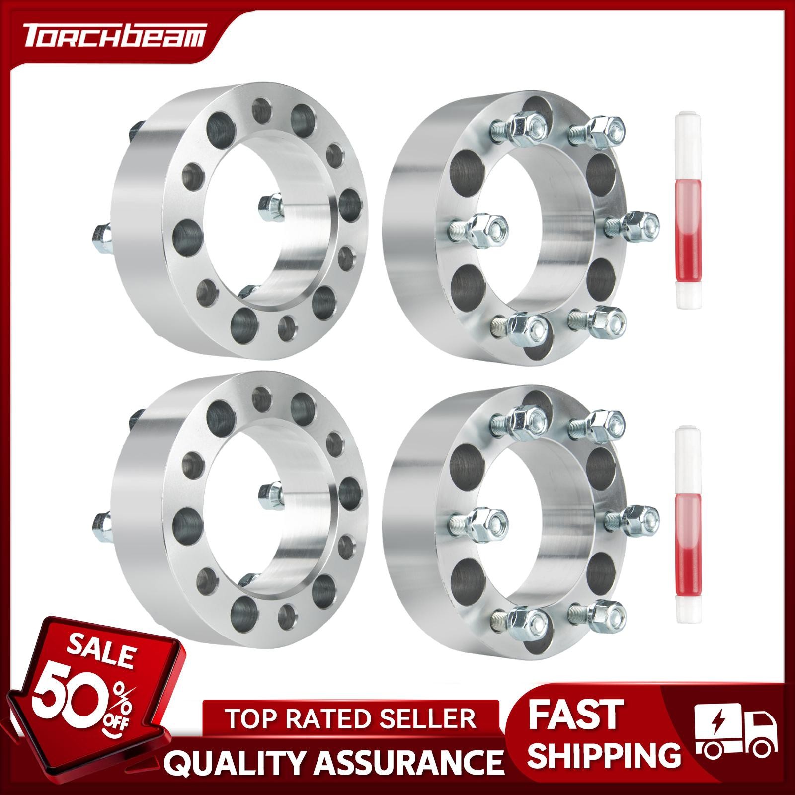 2" 6x5.5" Wheel Spacers M12x1.25 108mm Fits Titan/Frontier 04-15 17-24 98-03 4x