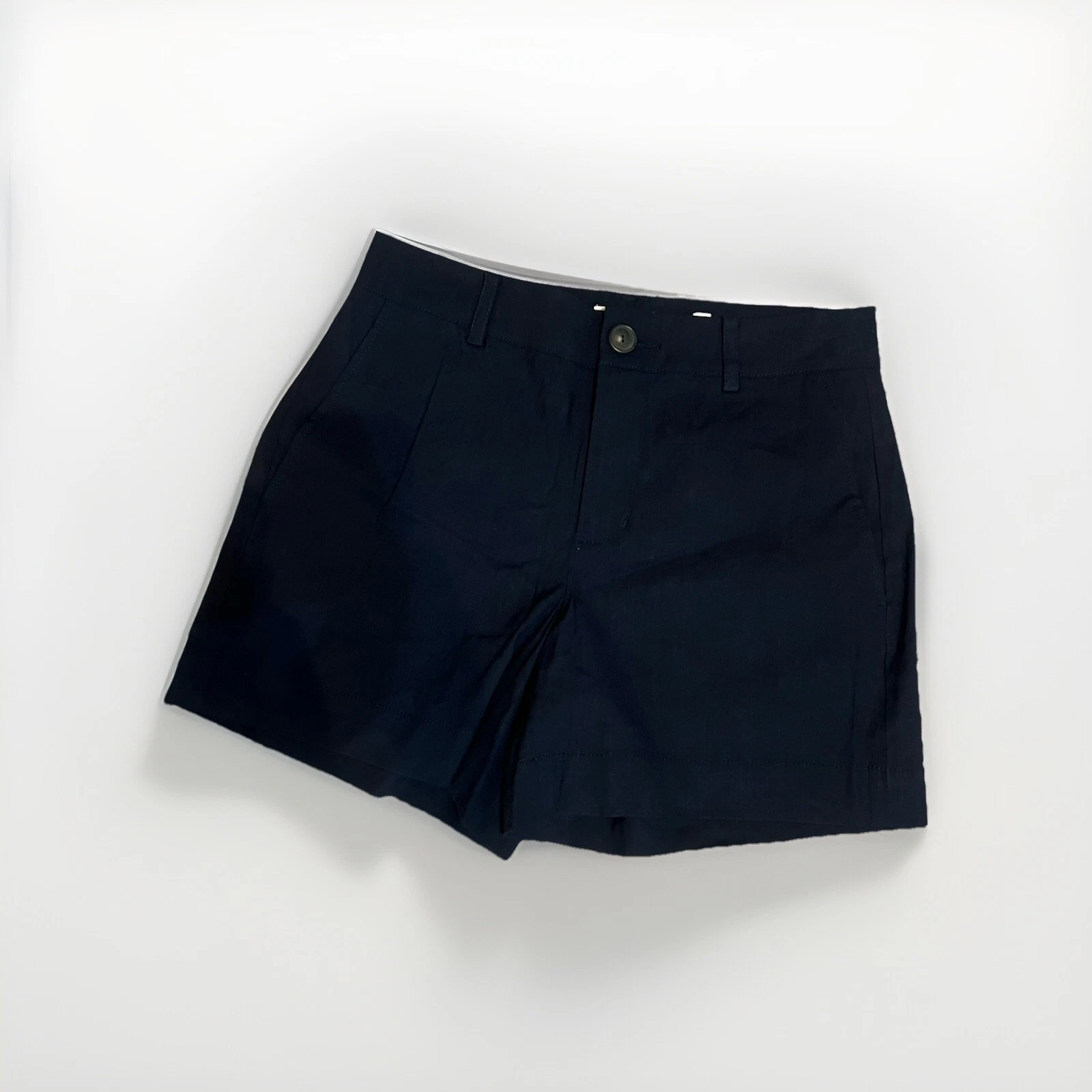 NWT Women’s Vince Linen Blend Shorts Size 8 Navy Blue $225 Regular Price