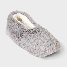 2-Pack Auden Women's Plush Faux Fur Cozy Slipper Socks w/ Slip Resistant Soles