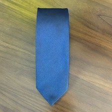 Wembley Necktie Tie Men Solid Navy Blue Vintage Career Academia