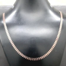 100% Pure Copper Leaf designer Link Chain Necklace Jewelry All Size