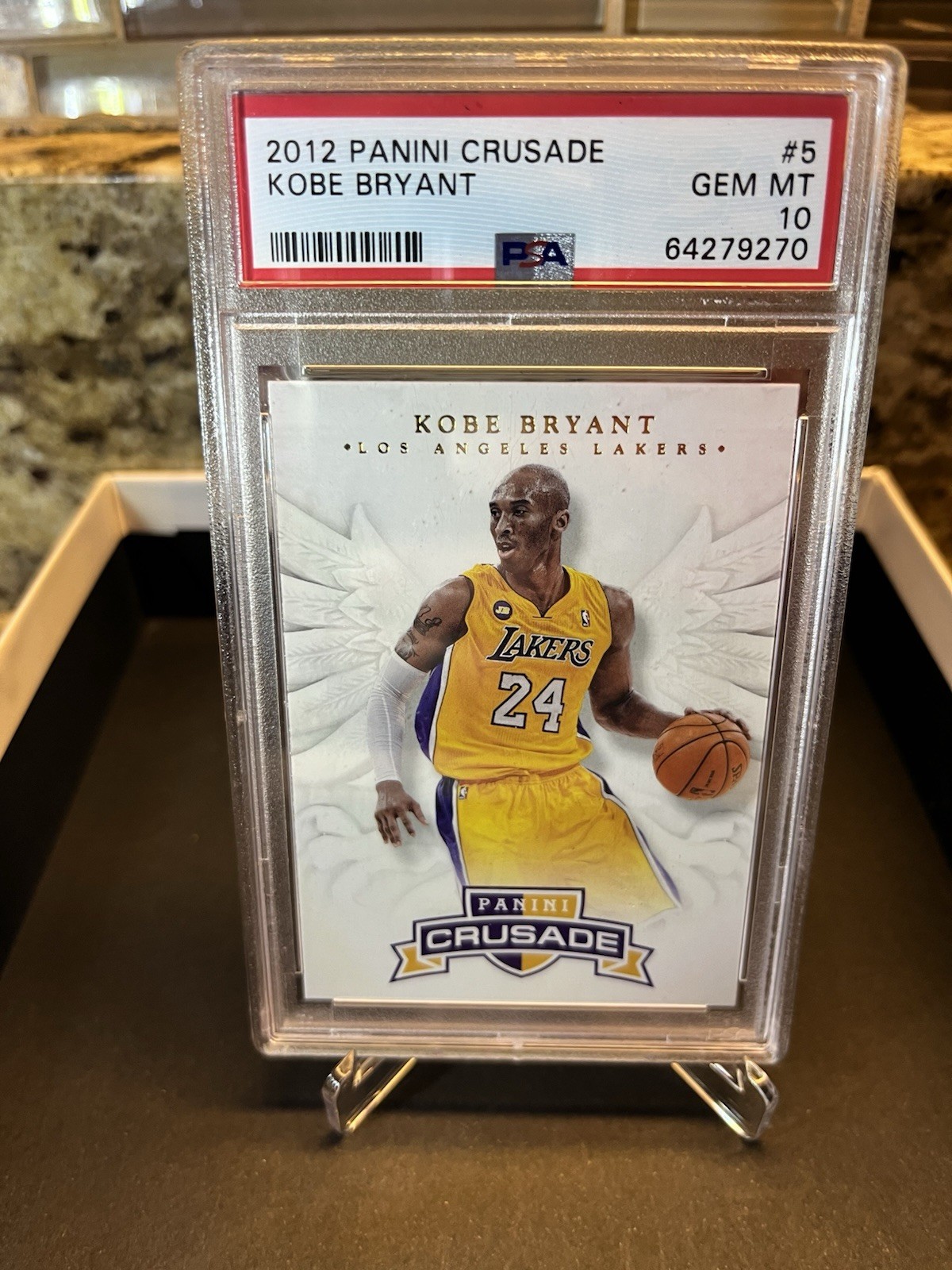 2012-13 PANINI CRUSADE #5 KOBE BRYANT PSA 10 ANGEL CARD LOW POP!