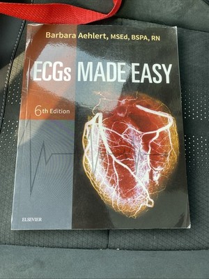 ECGS MADE EASY, 6th Edition by Barbara Aehlert RN. Very Good condition