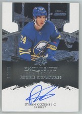 2020-21 UD Ice Dylan Cozens R-19 Exquisite Collection Rookie Signatures /99 R...