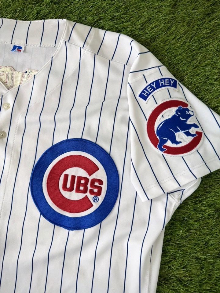 Camiseta deportiva Sammy Sosa 1998 vintage Russell Athletic Home auténtica 52 Foto 4 de 4