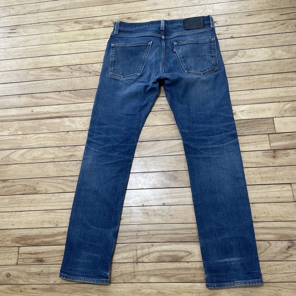 Jeans ajustados Levi's Made Crafted 511 tela japonesa ribete de mezclilla para hombre 32x32 azul Foto 2 de 4