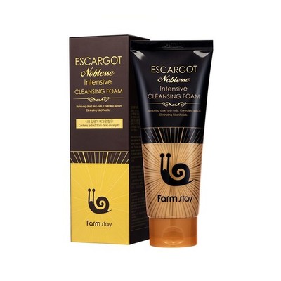 FARMSTAY Escargot Noblesse Intensive Cleansing Foam 180ml / 6.08 fl oz