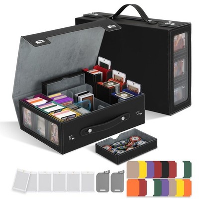 Commander Deck Box for MTG, 9 IN 1 13.6 x 7.8 x 5.2 inches, Multicolored