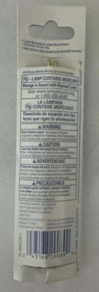 GE F4 T5 Warm White 6" Under Cabinet fluorescent light bulb 4 Watts - Image 4 of 4