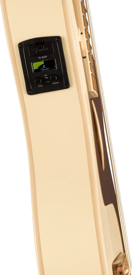 Bajo Fender Fullerton Precision Uke, Nogal FB, Blanco Olímpico Foto 4 de 4