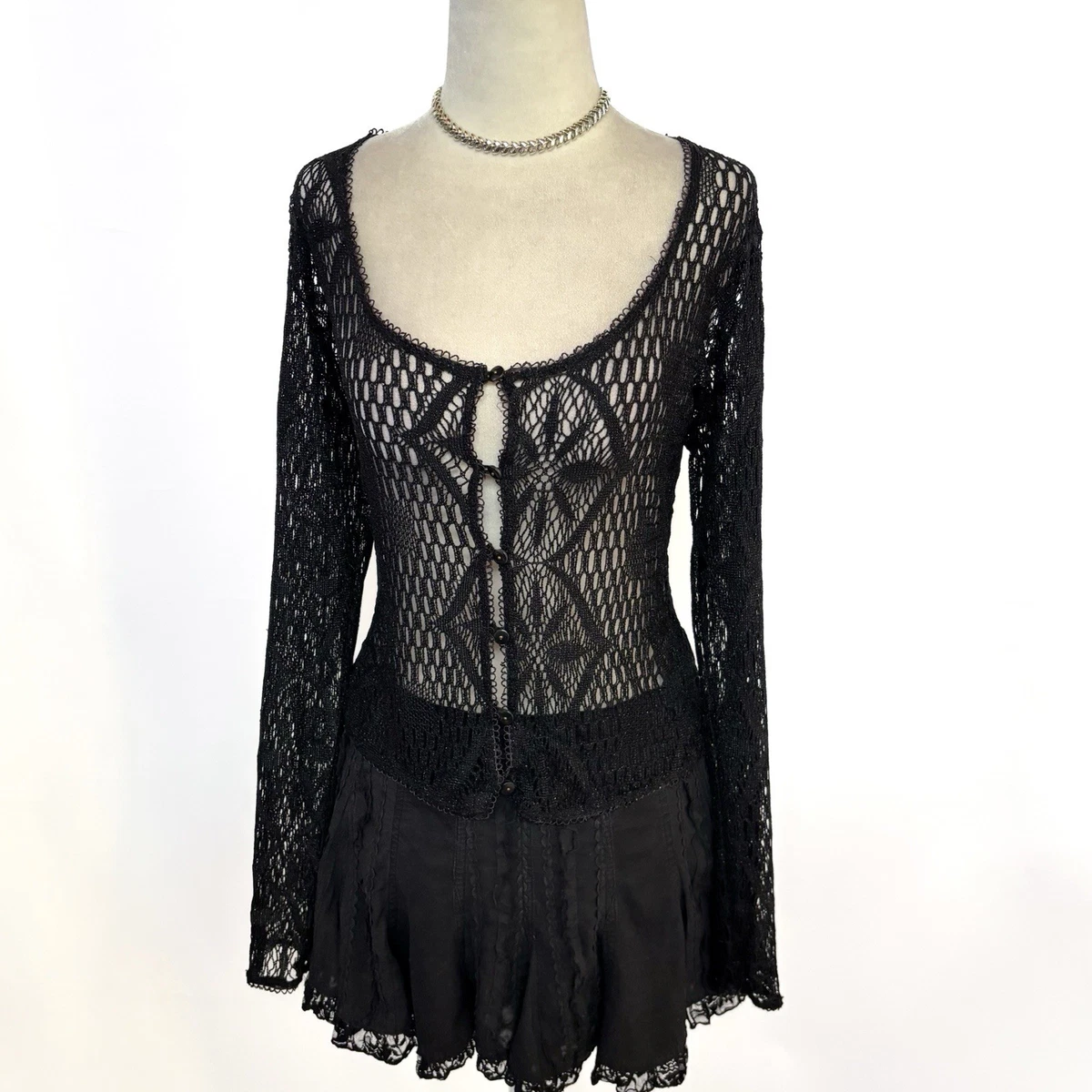 Pull Fille Betsey Johnson Taille 5 - Manches Longues, Noir, Motifs Brodés/appliqués, Occasion Très Bon état
