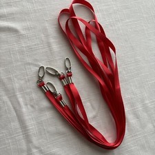 Badge Card I.D. Holders Lanyard Red 4 pieces long 18"